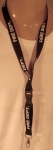 FIRE DEPT. Lanyard Neck ID/Card Key Holder black/white